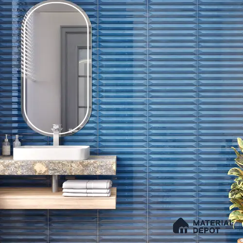 Faux Subway Tile TL 07241 Crayon 1001 1 ft x 1 ft Ceramic Glossy Finish - 9 mm | 2 mm Spacer is Mandatory | Please Expect a Slight Variation of Pattern